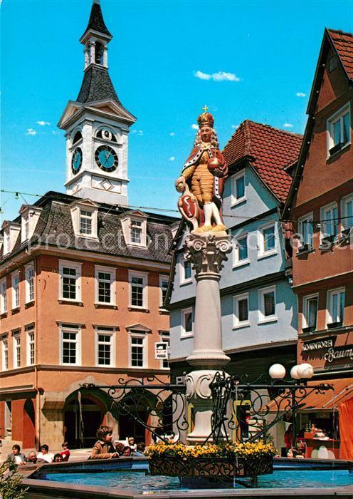 Aalen Innenstadt Marktbrunnen mit Kaiser Jose