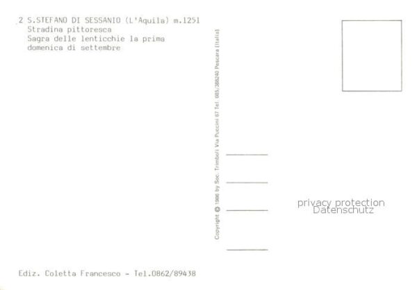 San Stefano di Sessanio Stradina pittoresca Sagra delle lenticc – Bild 2