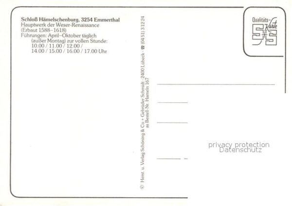 Emmerthal Niedersachsen Schloss Hämelschenburg – Bild 2
