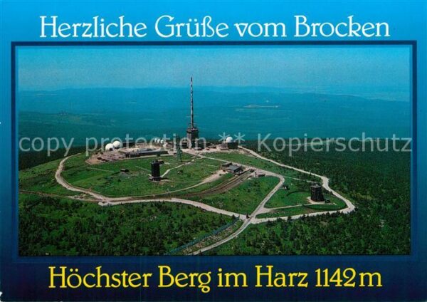 Brocken Harz Fliegeraufnahme