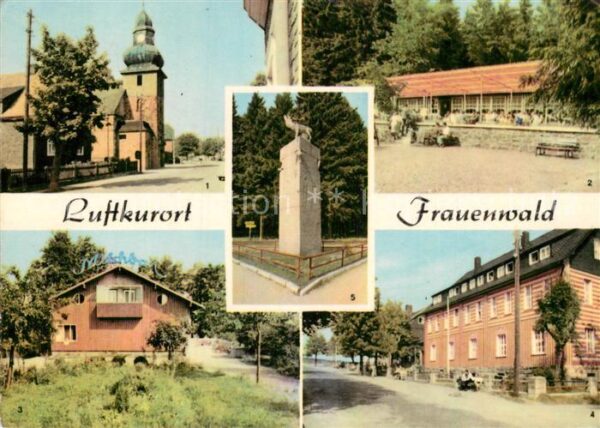 Frauenwald Thueringen An der Kirche Waldcafe Lenkgrund Milchb