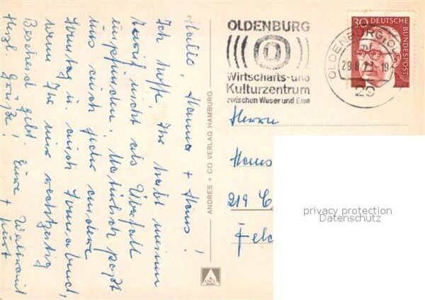 Oldenburg Niedersachsen Schloss Zentrum mit Lambertikirche Am S – Bild 2