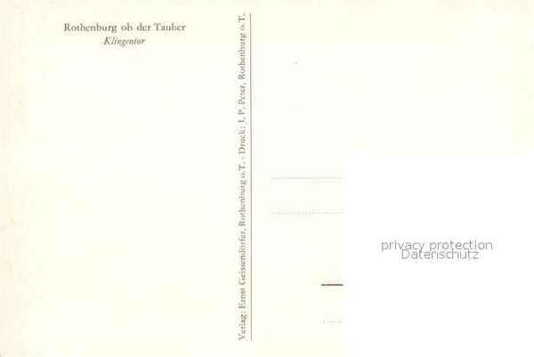 Rothenburg Tauber Klingentor – Bild 2