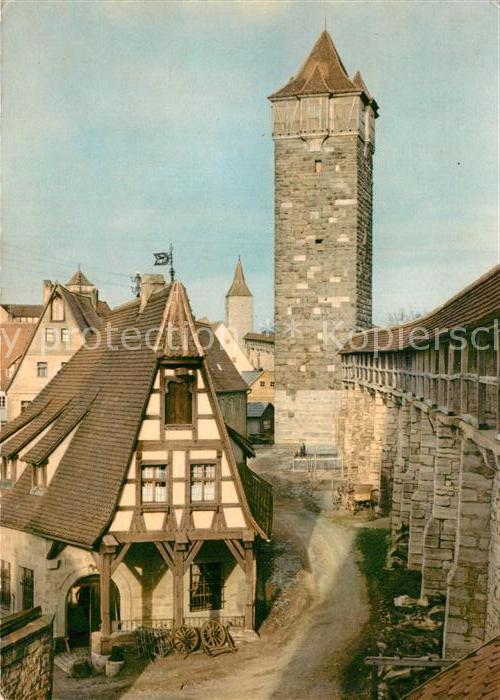 Rothenburg Tauber Alte Schmiede und Röderturm