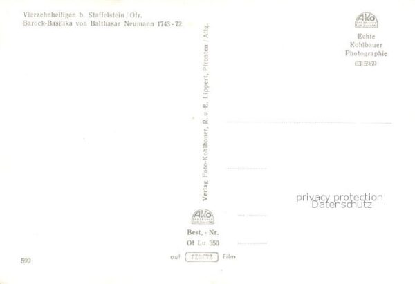 Vierzehnheiligen Barock Basilika Fliegeraufnahme – Bild 2