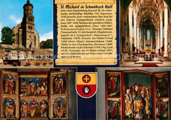 Schwaebisch Hall St Michaelskirche Drei König Altar St W