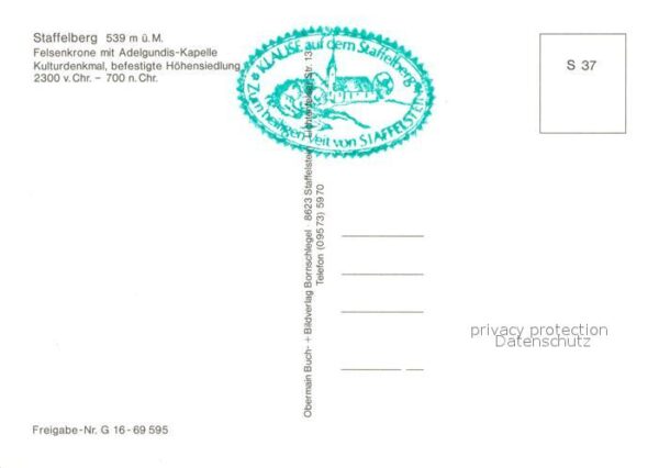 Staffelberg Felsenkrone mit Adelgundis Kapelle – Bild 2