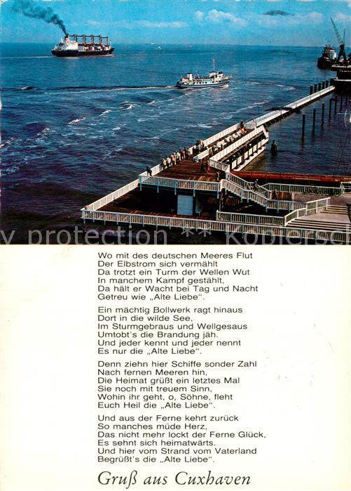 Cuxhaven Nordseebad Seebrücke Dampfer