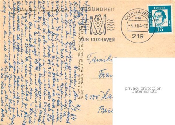 Cuxhaven Duhnen Nordseebad Fliegeraufnahme – Bild 2