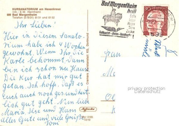 Bad Mergentheim Kursanatorium am Hexenkreuz Hallenbad F – Bild 2