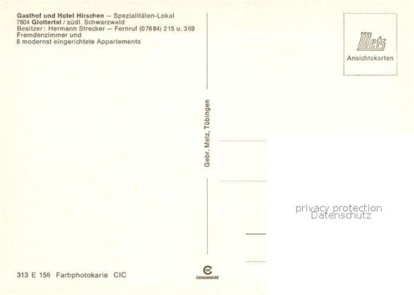 Glottertal Panorama mit Gasthof Hotel Hirschen – Bild 2