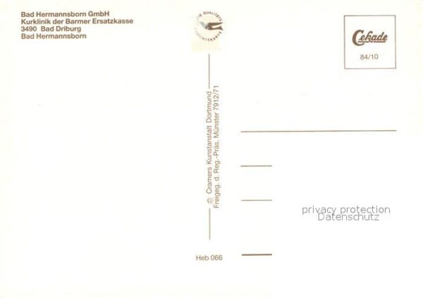 Bad Driburg Bad Hermannsborn Kurklinik BEK Fliegera – Bild 2