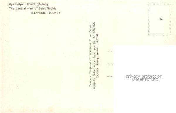 Istanbul Constantinopel Aya Sofya Umumi görnüs – Bild 2