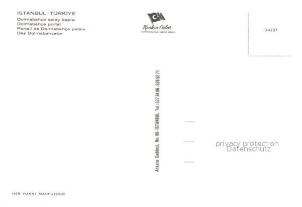 Istanbul Constantinopel Dolmabahce Tor – Bild 2