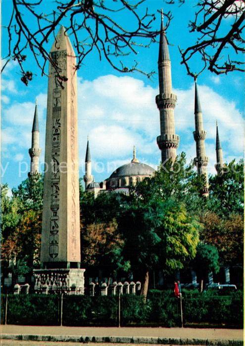 Istanbul Constantinopel Obelisk Blaue Moschee Minarette