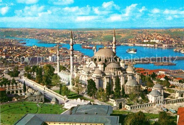 Istanbul Constantinopel Mosque of Soliman the magnificent and t