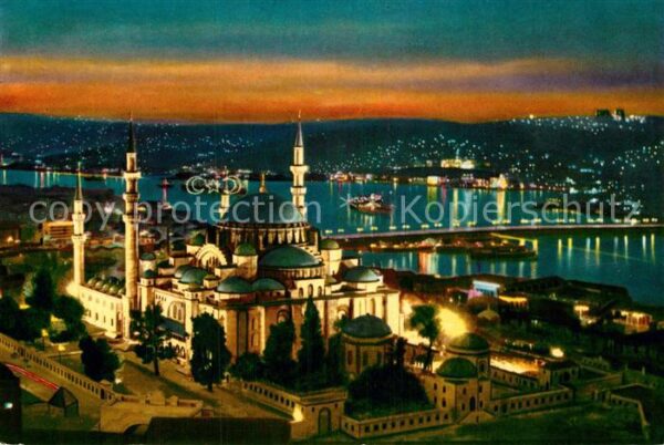 Istanbul Constantinopel Süleymaniye Goldenes Horn und Atatürk B