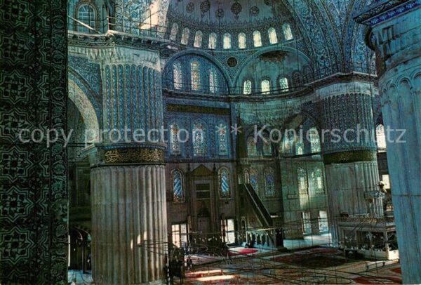 Istanbul Constantinopel Blaue Moschee Inneres