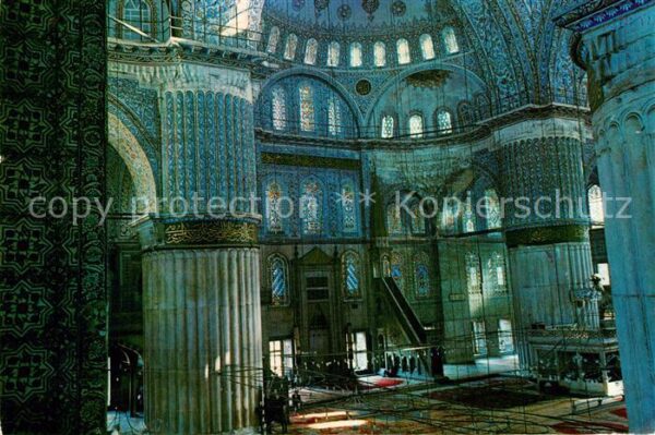 Istanbul Constantinopel Blaue Moschee Inneres