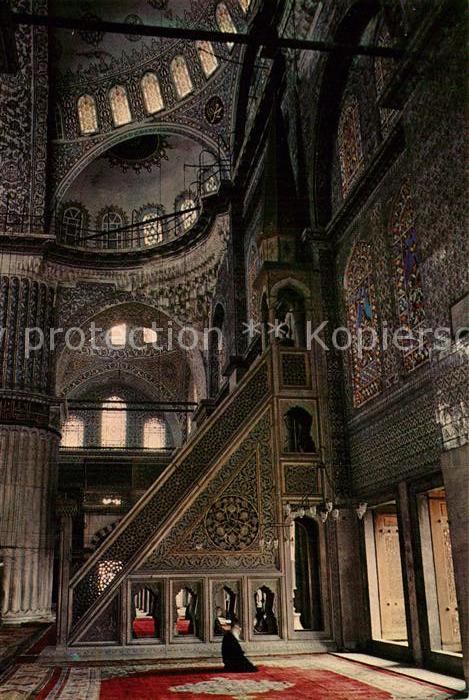 Istanbul Constantinopel Blaue Moschee Inneres