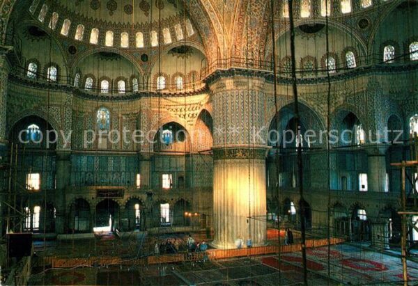Istanbul Constantinopel Blaue Moschee Inneres