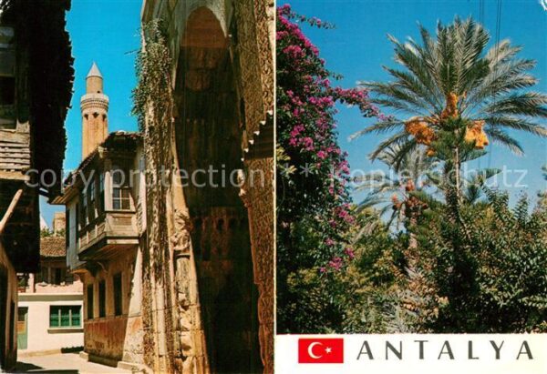 Cennet Sehir Alanya Bir sokak ve partan bir görünüs