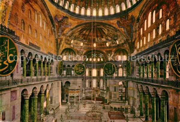 Istanbul Constantinopel Interior of Saint Sophia Museum