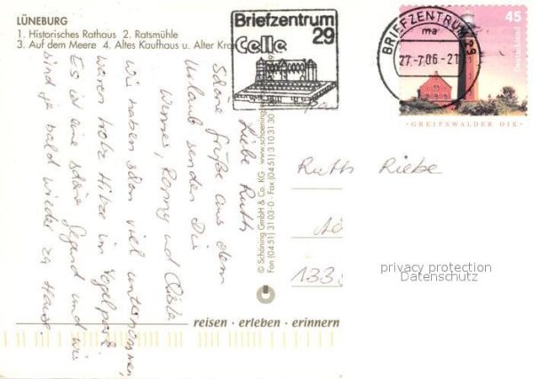 Lueneburg Rathaus Ratsmühle Auf dem Meere Altes K – Bild 2