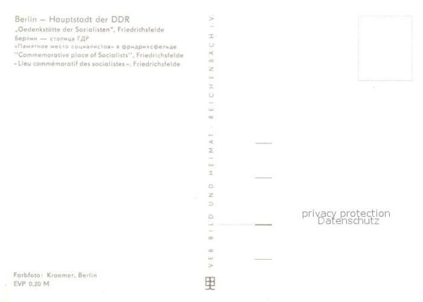 Berlin Gedenkstätte der Sozialisten Friedrichs – Bild 2