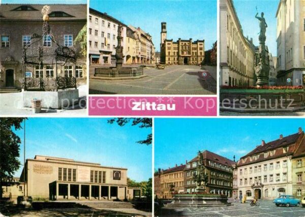 Zittau Grüner Born Platz der Jugend Rolandbrun