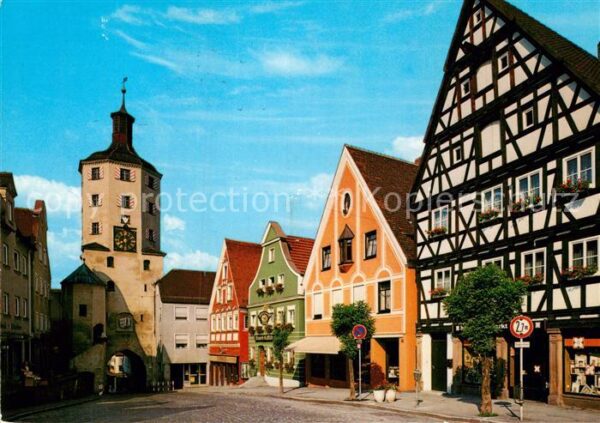 Guenzburg Marktplatz mit Stadttor
