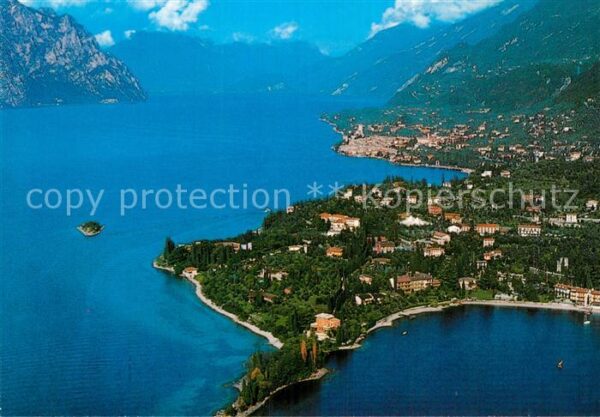 Malcesine Lago di Garda Fliegeraufnahme Val di Sogno