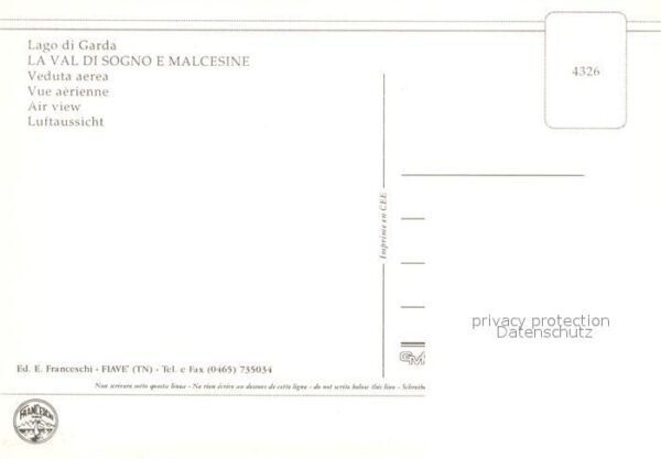 Malcesine Lago di Garda Fliegeraufnahme Val di Sogno – Bild 2