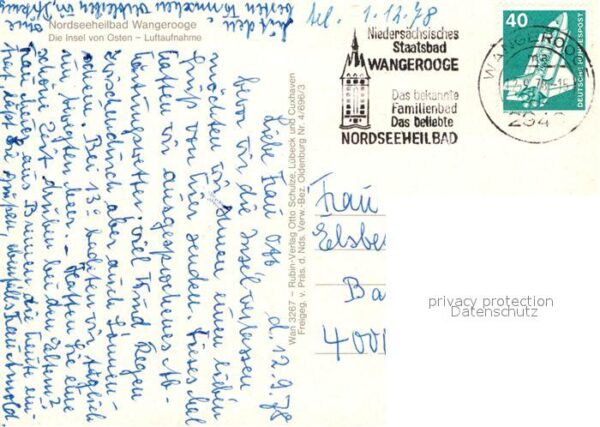 Wangerooge Nordseebad Fliegeraufnahme – Bild 2