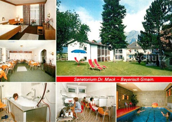 Bayerisch Gmain Sanatorium Dr Mack Zimmer Speisesaal An