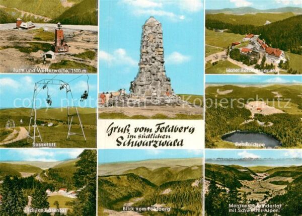 Feldberg Schwarzwald Turm Wetterwarte Sessellift Bärental Pa
