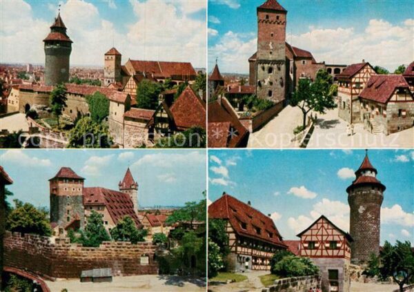 Nuernberg Heidenturm und Tiefer Brunnen auf der B