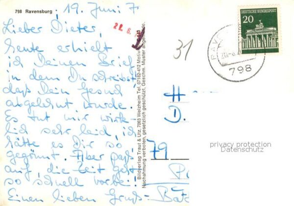 Ravensburg Wuerttemberg Frauentor Liebfrauenkirche Veitsburg Br – Bild 2