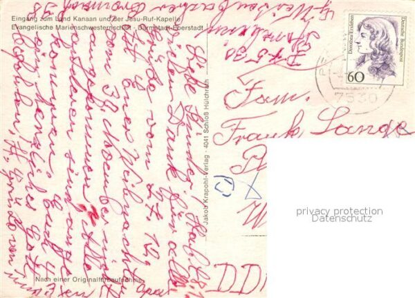 Eberstadt Darmstadt Eingang zum Land Kanaan und der Jesu Ru – Bild 2