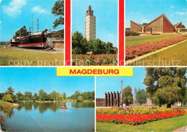 Magdeburg Kulturpark Rotehorn Museumsschiff Aussi