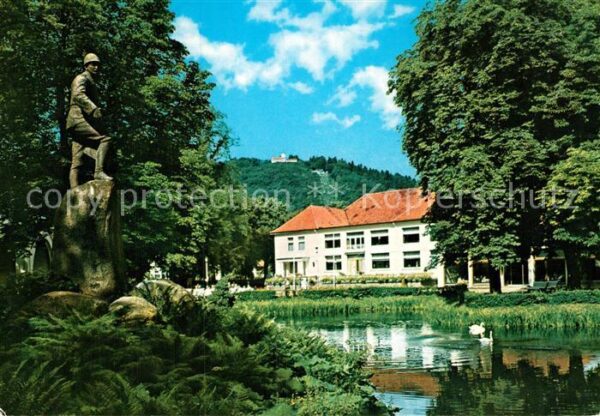 Bad Lauterberg Kurpark mit Kurhaus und Hausberg