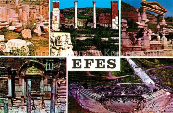Efes Buleuterion Doppel Kirche Fontäne von A