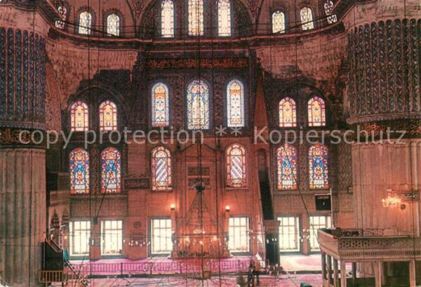 Istanbul Constantinopel Blaue Moschee Inneres