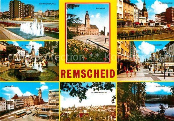 Remscheid Bahnhofsplatz Alleestr Rathaus Gesamtan