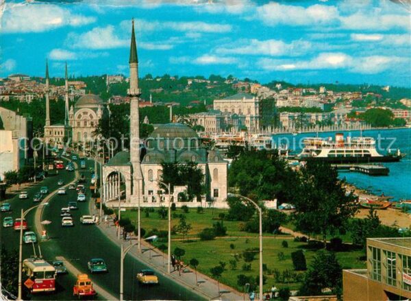 Istanbul Constantinopel Dolmabahce umumi görünüsü