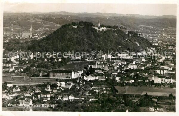 Graz Steiermark Blick von Ruine Gösting