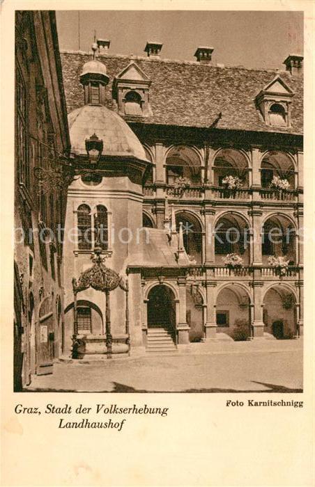 Graz Steiermark Stadt der Volkserhebung Landhaushof