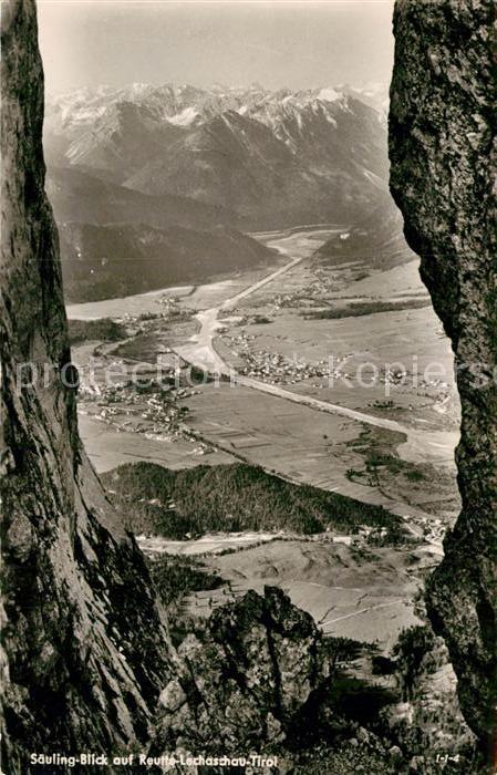 Reutte Tirol Lechaschau Säulingblick
