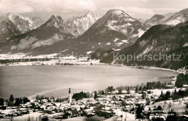St Gilgen Wolfgangsee Fliegeraufnahme