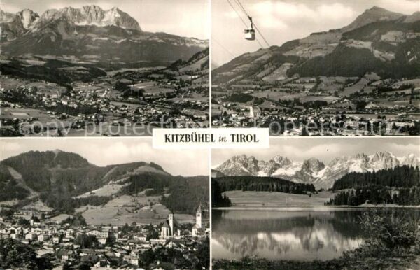 Kitzbuehel Tirol Fliegeraufnahme Seilbahn Seepartie